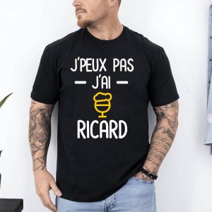 t shirt je peux pas jai ricard noir