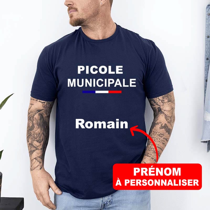 t-shirt-picole-municipale-homme-avant-personnalisé-prénom-bleu-marine