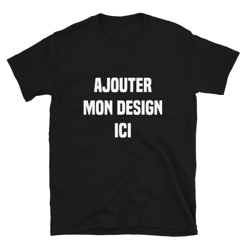 unisex basic softstyle t shirt black front 62a37c585d3bb