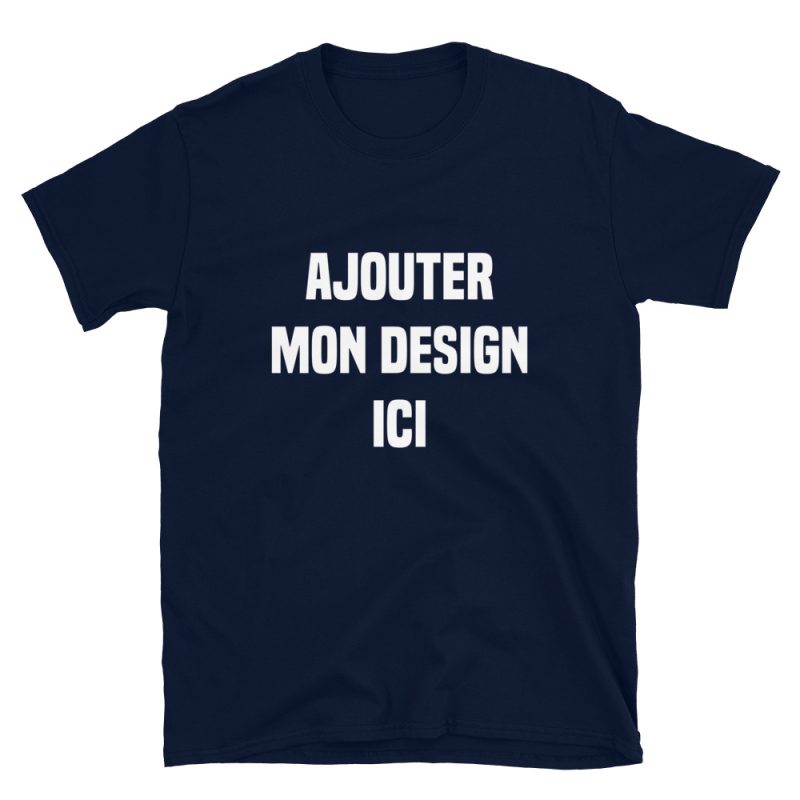 unisex basic softstyle t shirt navy front 62a37c585d759