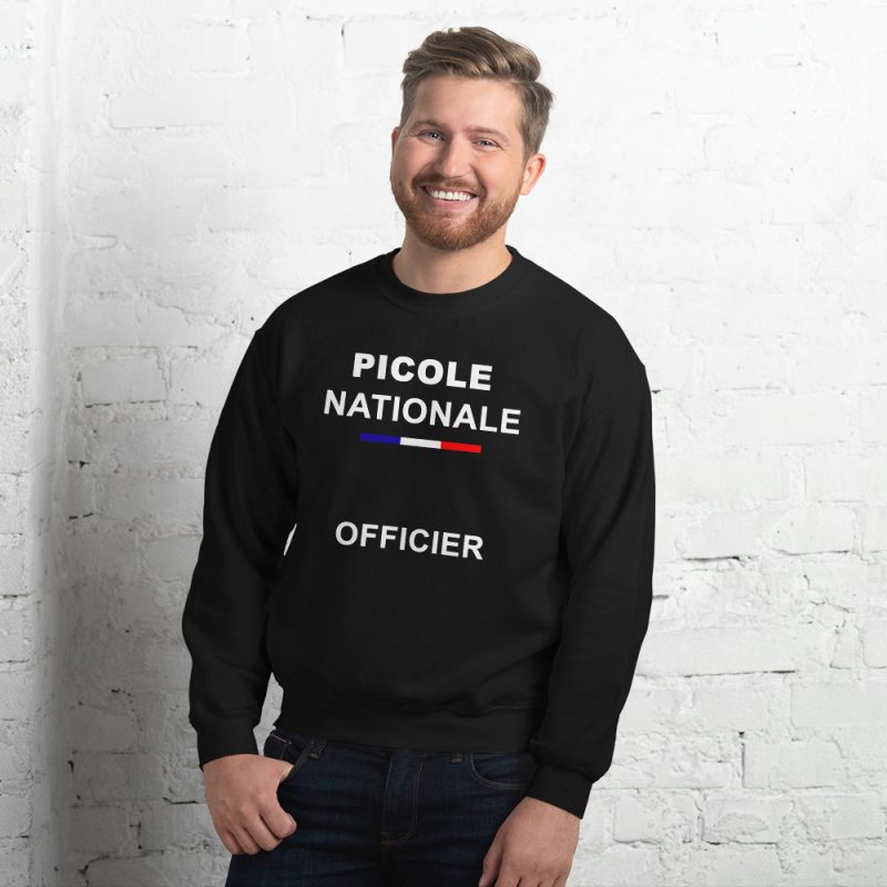 unisex crew neck sweatshirt black front 639b68df0ea87