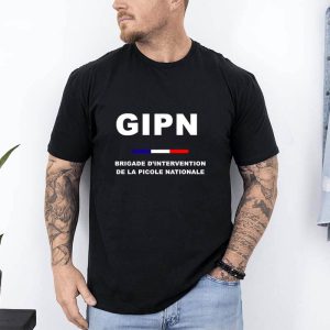 t shirt GIPN Picole nationale noir