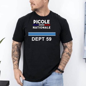 t shirt Picole Nationale DEPT 59 noir