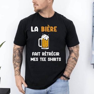 t shirt biere fait retrecir tee shirts noir