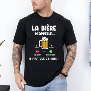 t shirt biere mappelle noir
