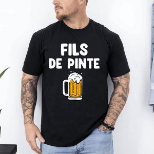 t shirt fils de pinte noir