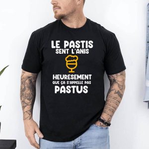 t shirt le pastis sent lanis noir
