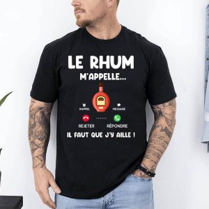 t shirt le rhum mappelle noir