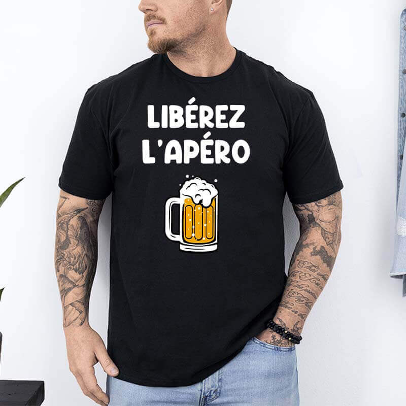 t shirt liberez lapero noir