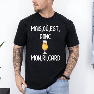 t shirt mais ou est donc mon ri card noir