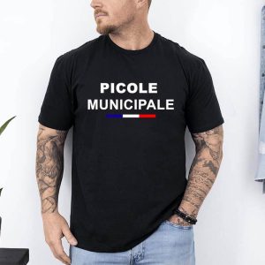 t shirt picole municipale avant noir