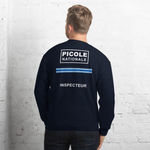 unisex crew neck sweatshirt navy back 66cc9353876b6