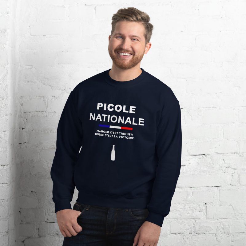 unisex crew neck sweatshirt navy front 66cc8af1019b2