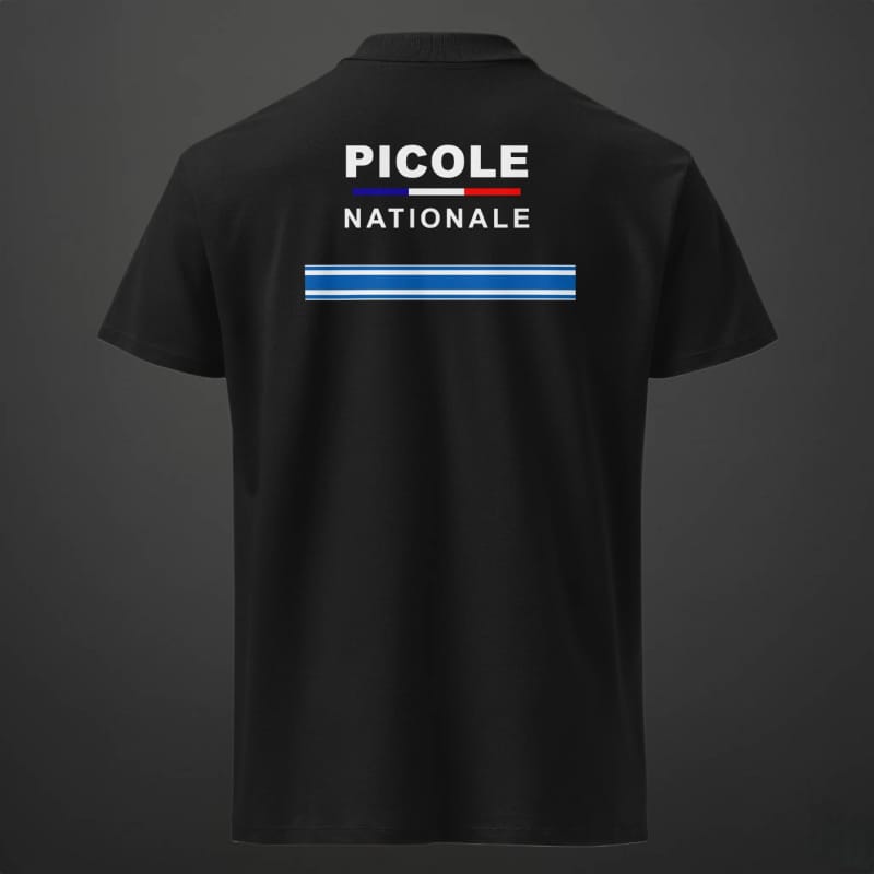 polo picole nationale arriere noir