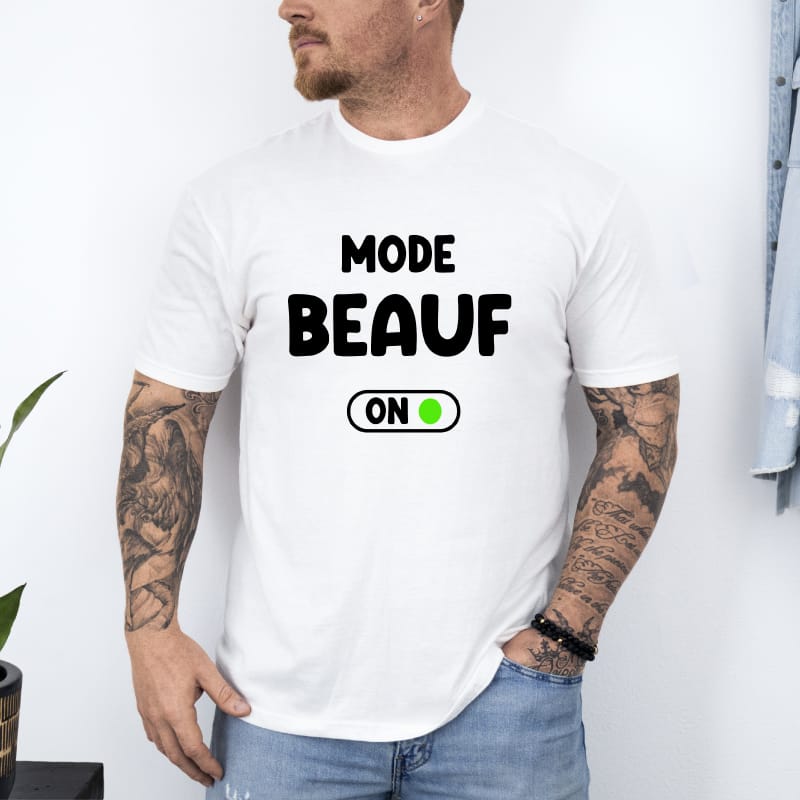 T-shirt beauf mode activé