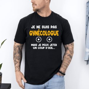 T-shirt pas gynéco humour beauf