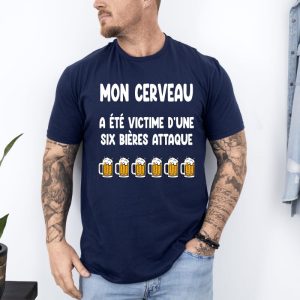 T-shirt six bières attaque