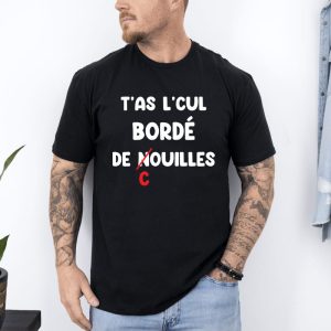 T-shirt cul bordé de couilles beauf