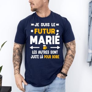 T shirt evg futur marie autres la pour boire bleu marine