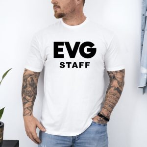 T shirt evg staff blanc