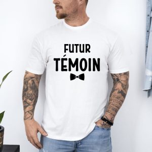 T shirt futur temoin blanc