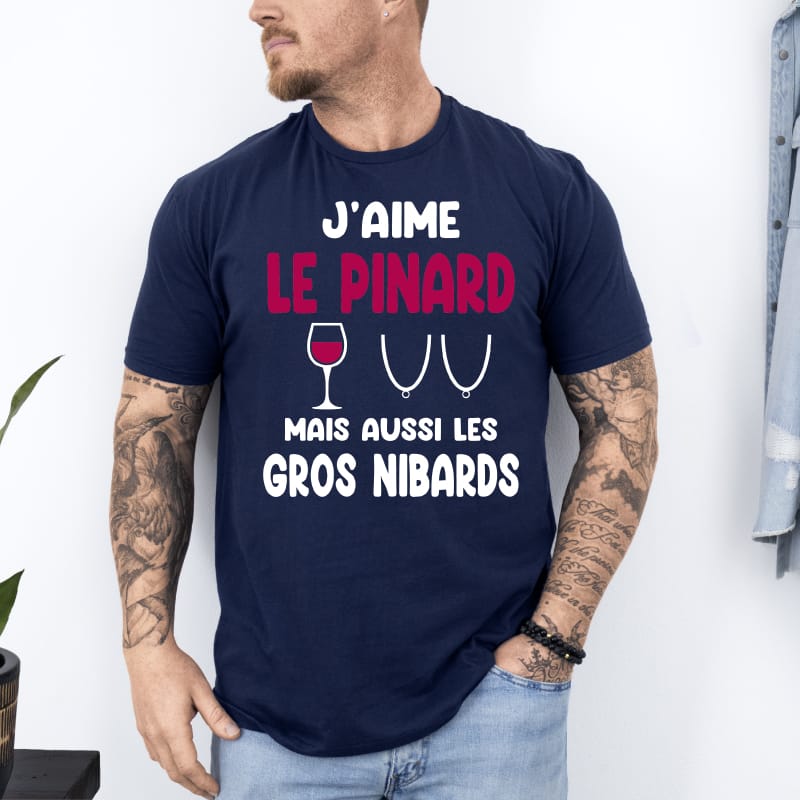 T-shirt j'aime pinard gros nibards – Image 3