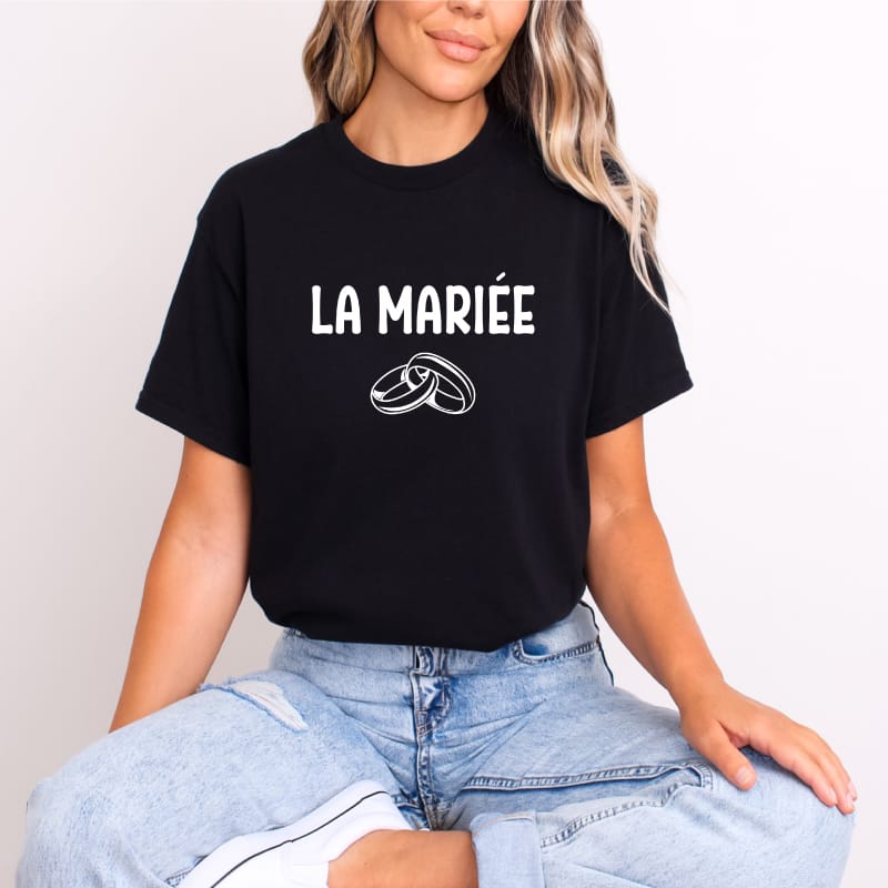 T shirt la mariee noir