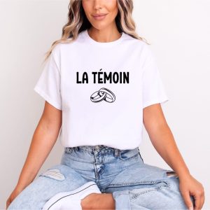T shirt la temoin blanc