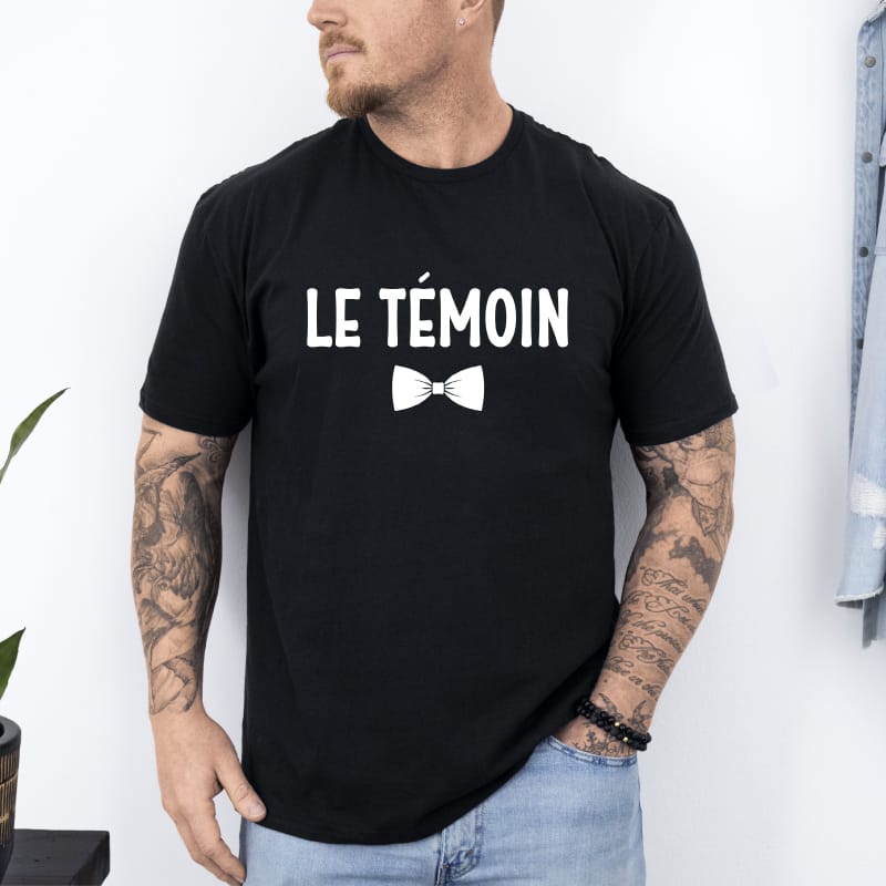 T shirt le temoin noir