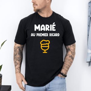 T shirt marie au premier ricard noir