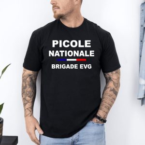 T shirt picole nationale brigade evg noir