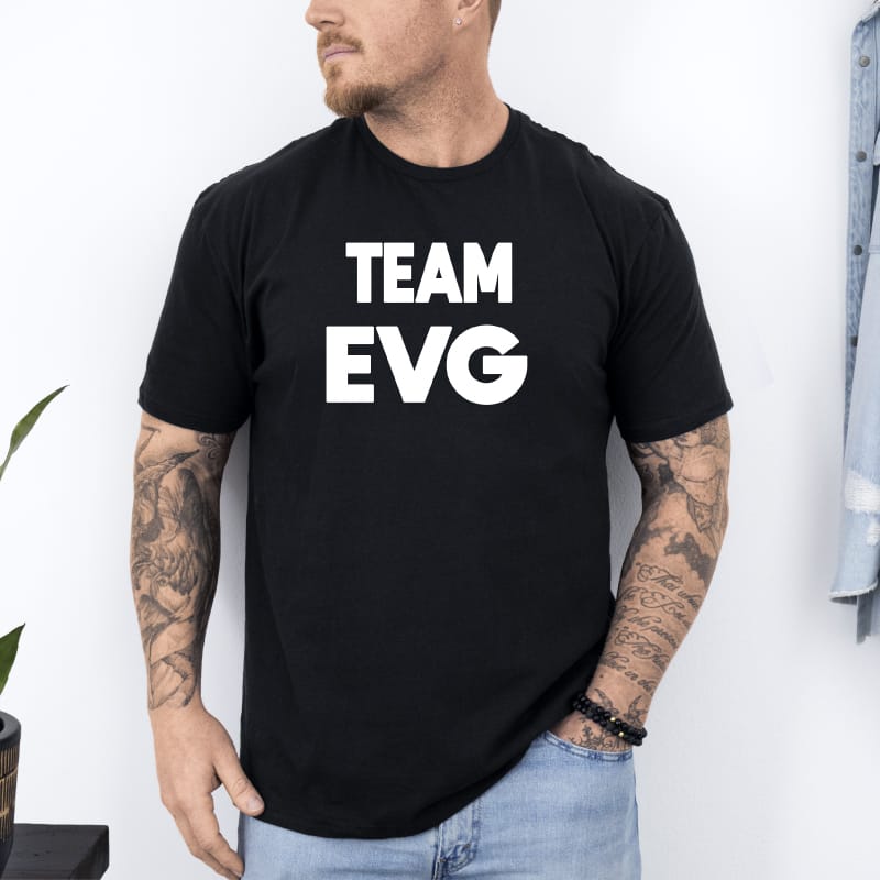 T shirt team evg noir