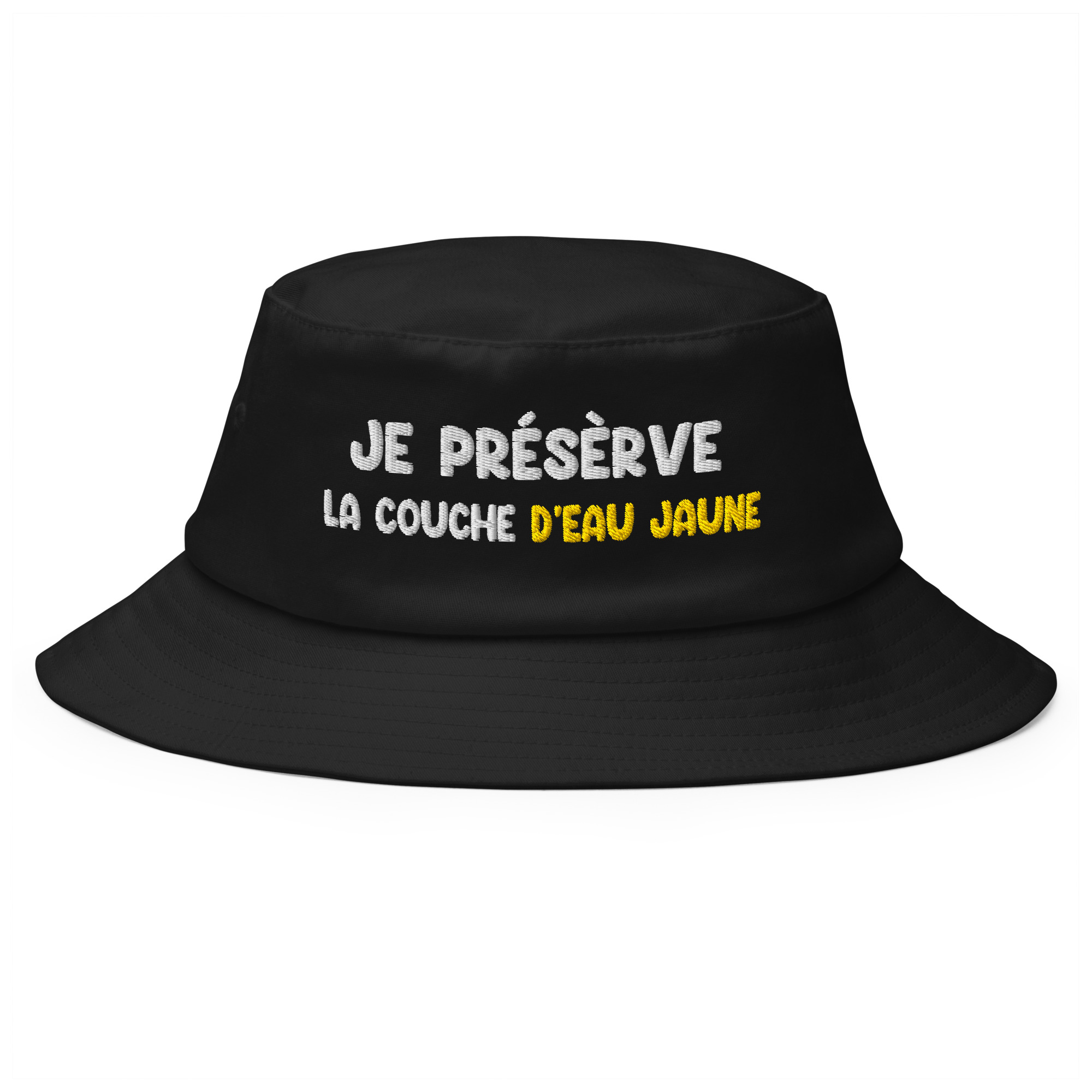 Bob je préserve la couche d'eau jaune noir