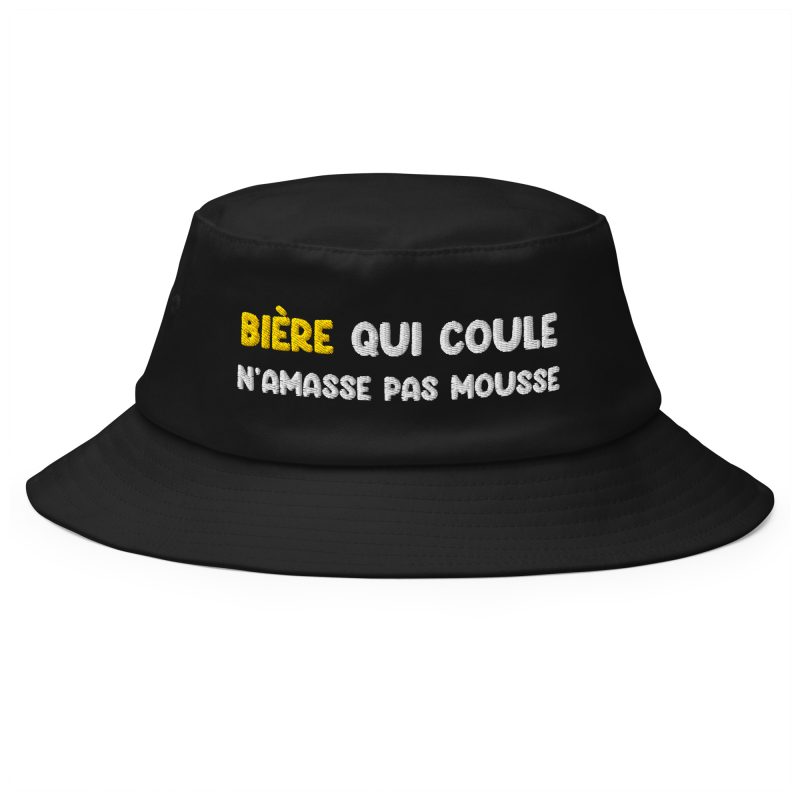 Bob bière qui coule n'amasse pas mousse noir