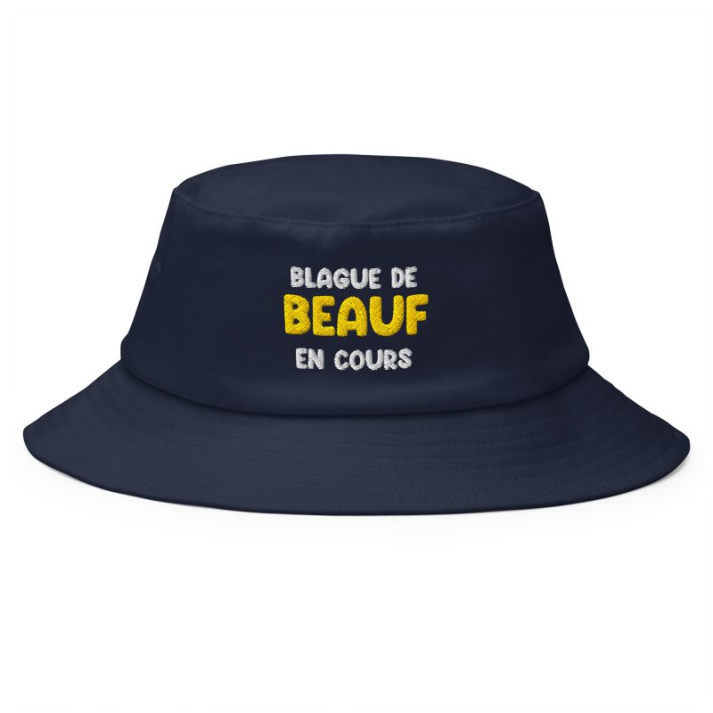 Bob blague de beauf en cours bleu marine