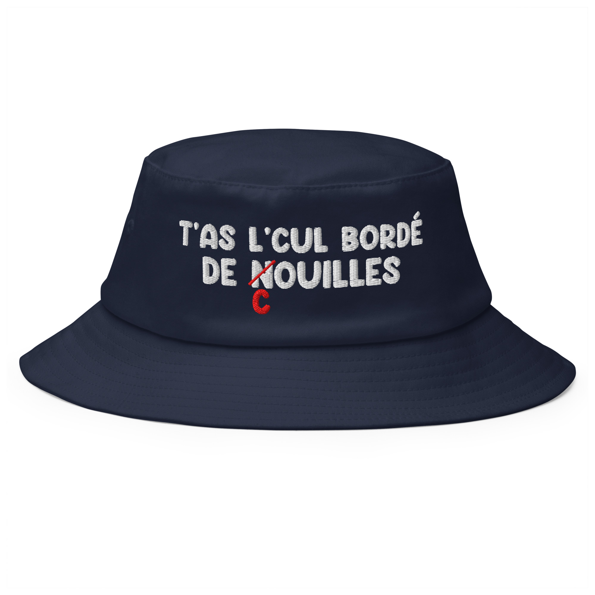 Bob cul bordé de couilles bleu marine