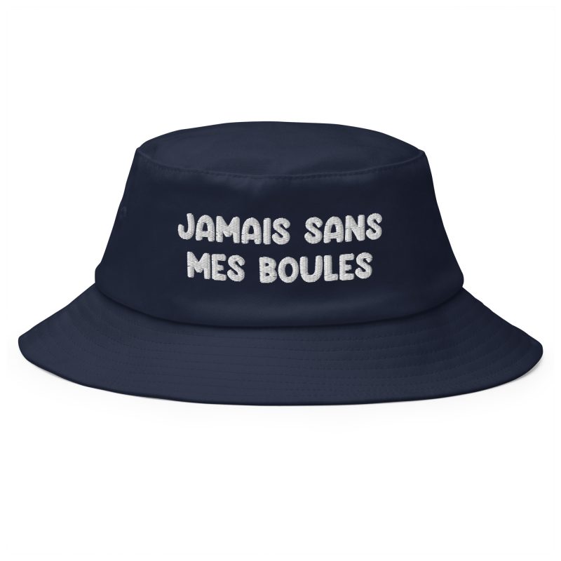 Bob jamais sans mes boules bleu marine