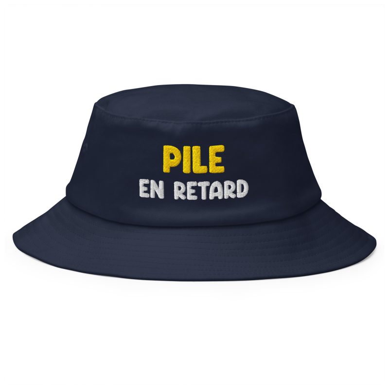 Bob pile en retard bleu marine