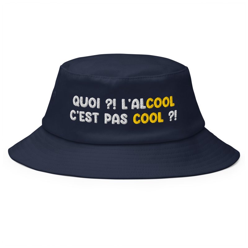 Bob quoi l'alcool c'est pas cool bleu marine