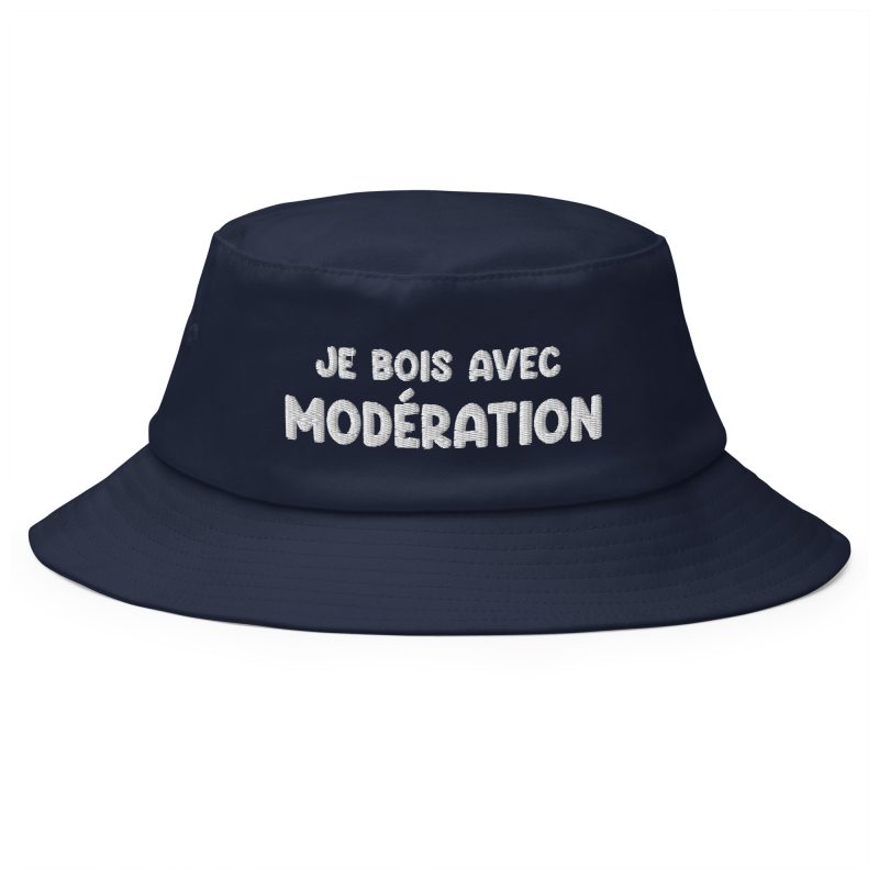 Bob je bois avec modération bleu marine Bob je bois avec modération bleu marine
