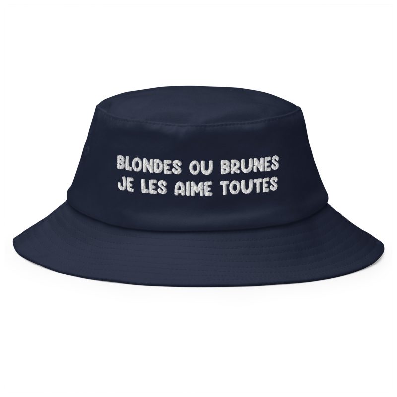 Bob blondes ou brunes je les aime toutes bleu marine Bob blondes ou brunes je les aime toutes bleu marine
