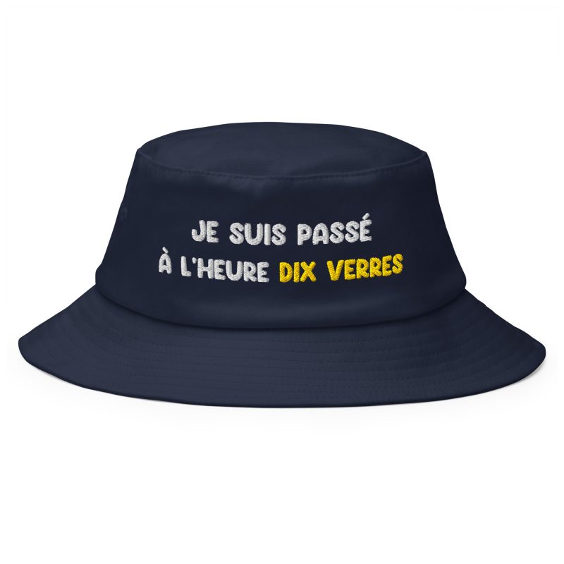 Bob heure dix verres bleu marine