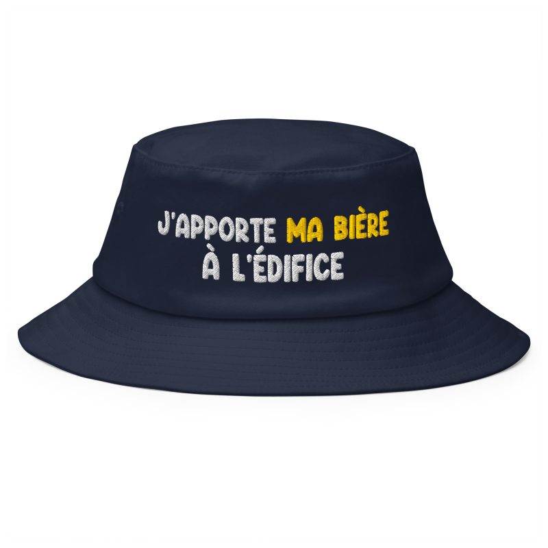 Bob j’apporte ma bière à l’édifice bleu marine Bob j'apporte ma bière à l'édifice bleu marine