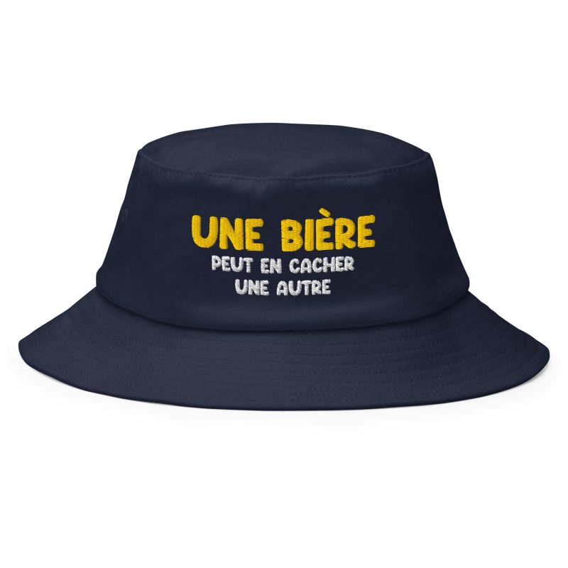 Bob une bière peut en cacher une autre bleu marine Bob une bière peut en cacher une autre bleu marine