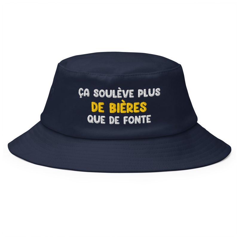 Bob ça soulève plus de bières que de fonte bleu marine Bob ça soulève plus de bières que de fonte bleu marine