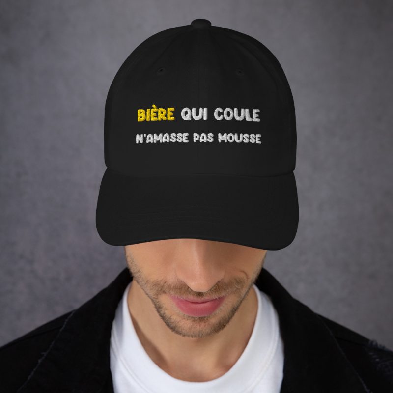 Casquette bière qui coule n'amasse pas mousse