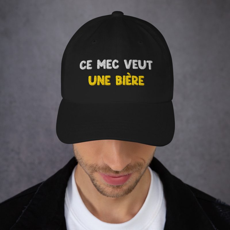 Casquette ce mec veut une bière