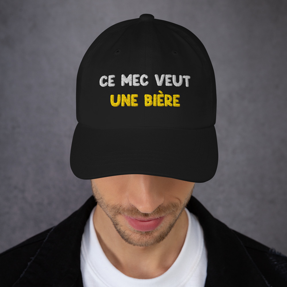 Casquette ce mec veut une bière