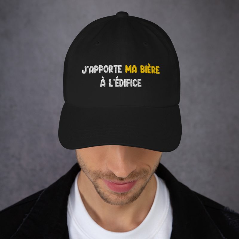 Casquette j'apporte ma bière à l'édifice