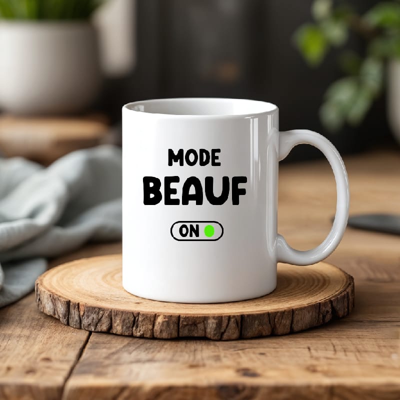 Mug beauf mode activé